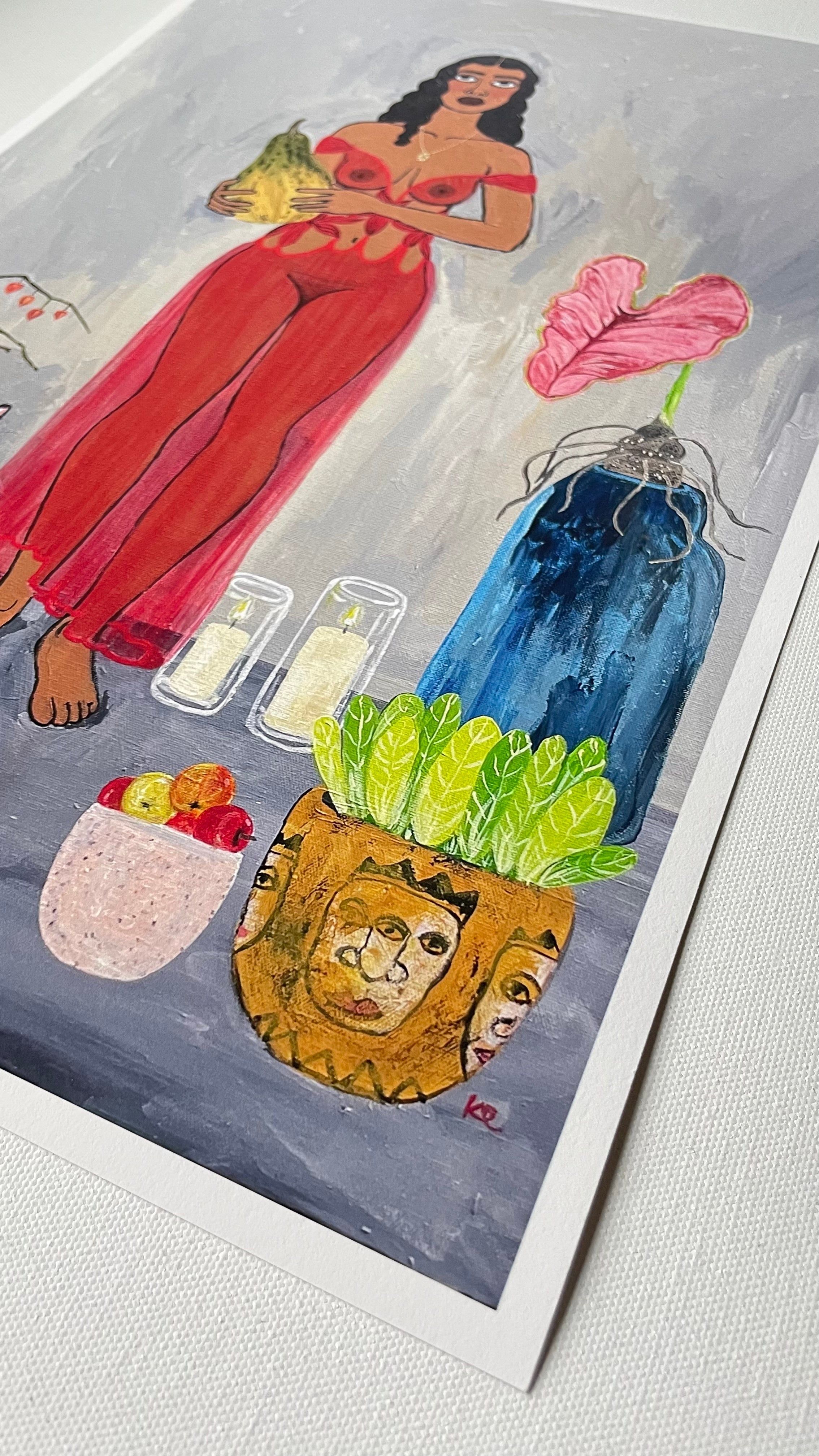 Mariela and Blue print