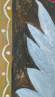 Blue leaves tapestry