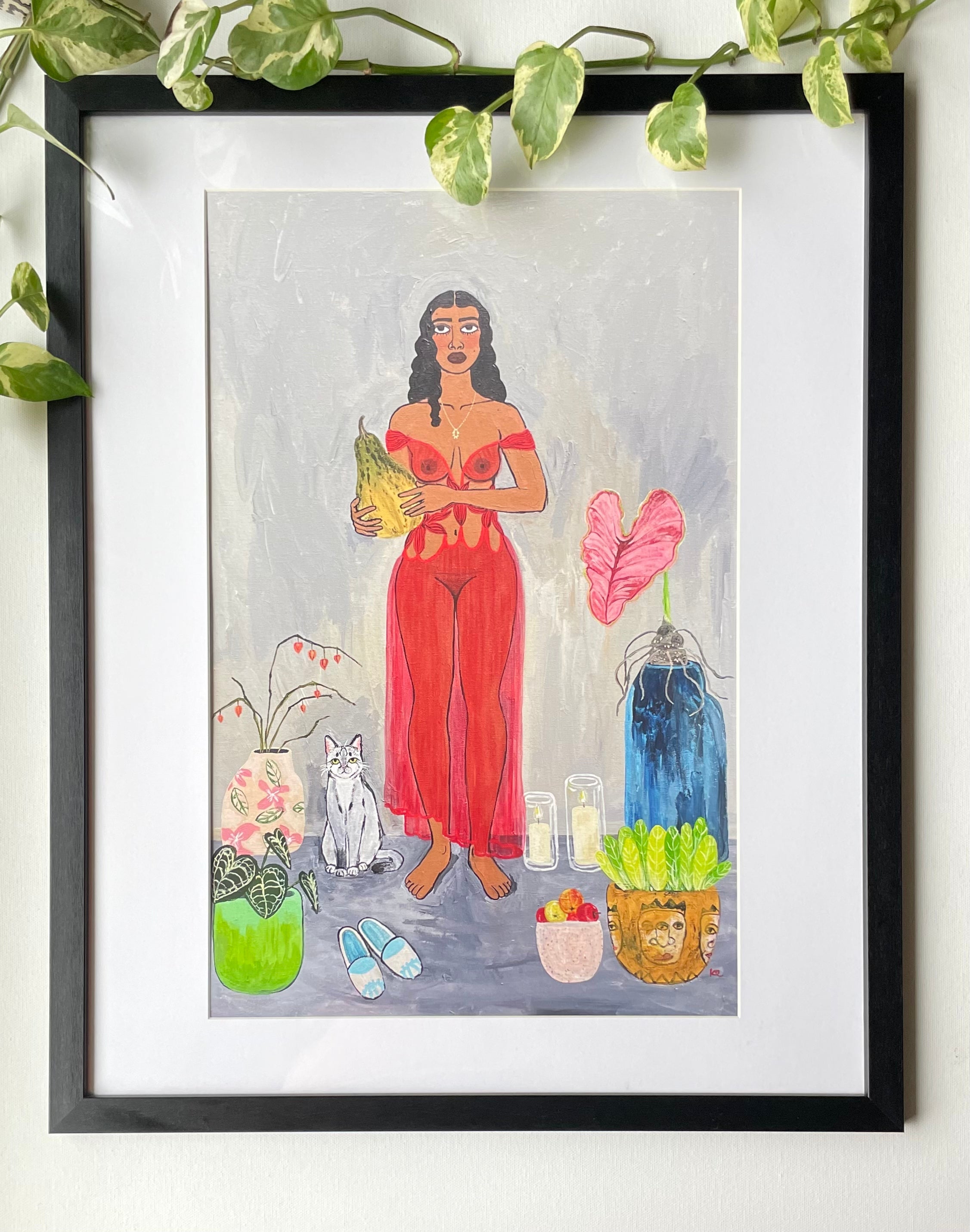 Mariela and Blue print