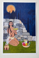 Nag Champa (Blood Moon) print