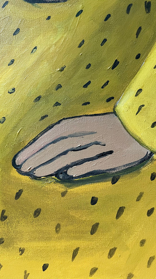 Noora with two pomegranates