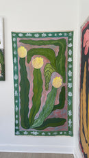 Three yellow flowers tapestry