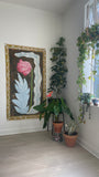 Blue leaves tapestry