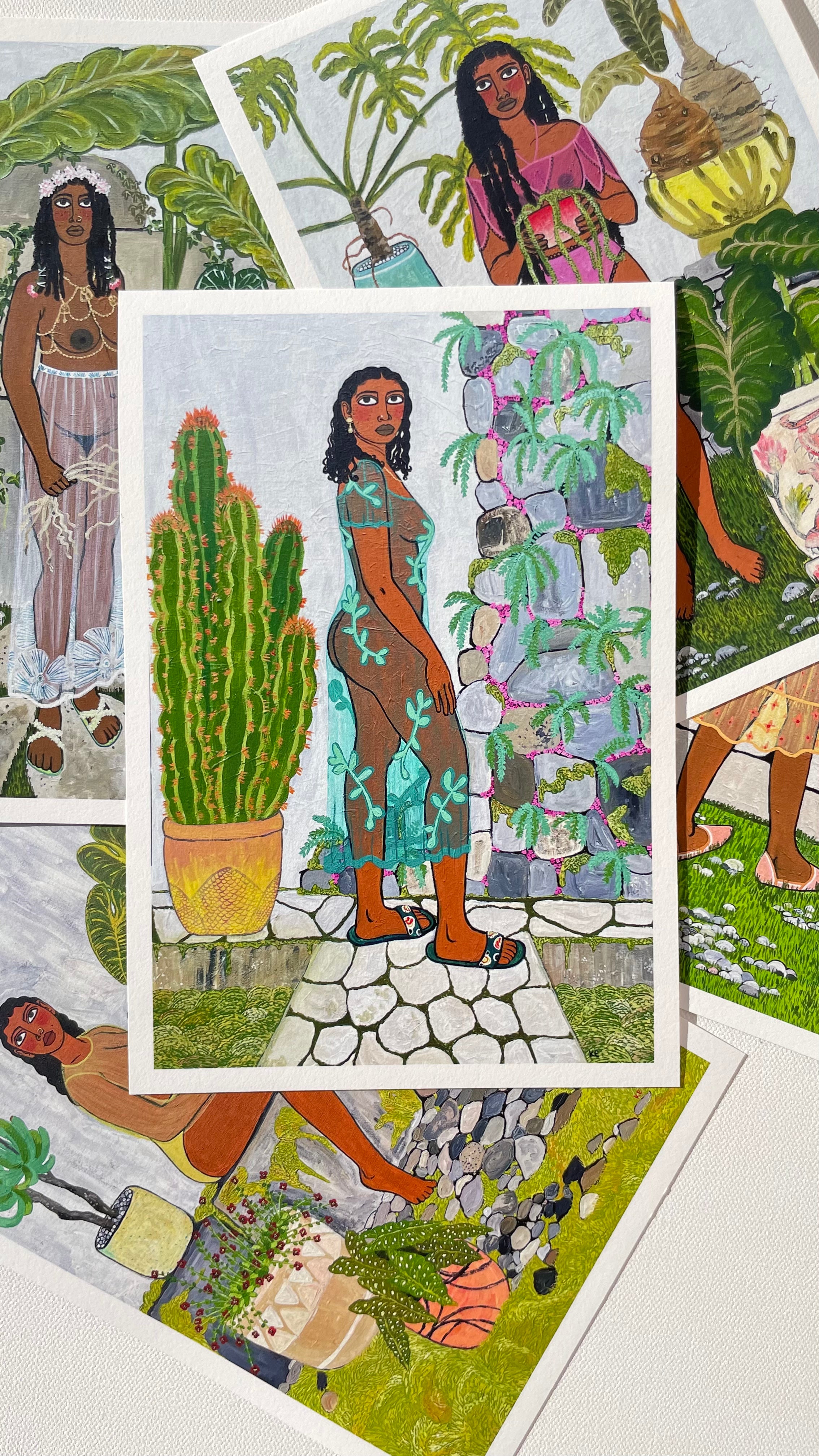 Green in bloom collection 6x9”