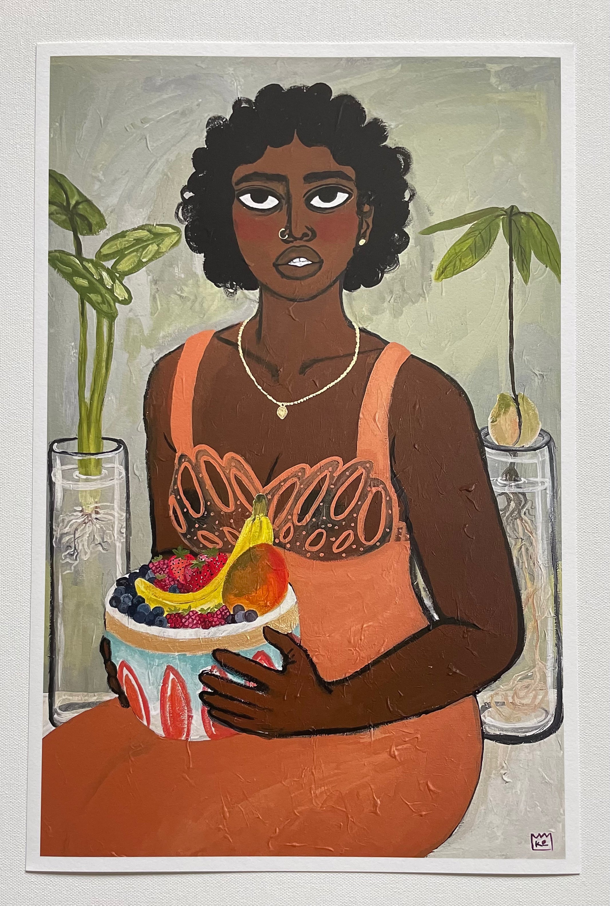 Berries banana and mango 11x17”