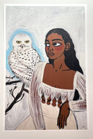 Snowy owl print