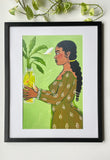 The peace lily print
