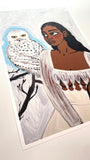 Snowy owl print