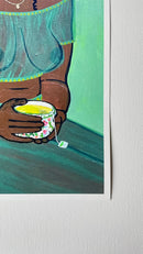 Green tea print