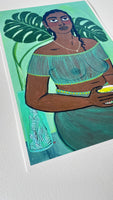 Green tea print
