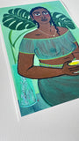 Green tea print