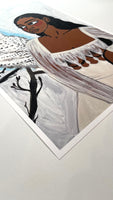 Snowy owl print